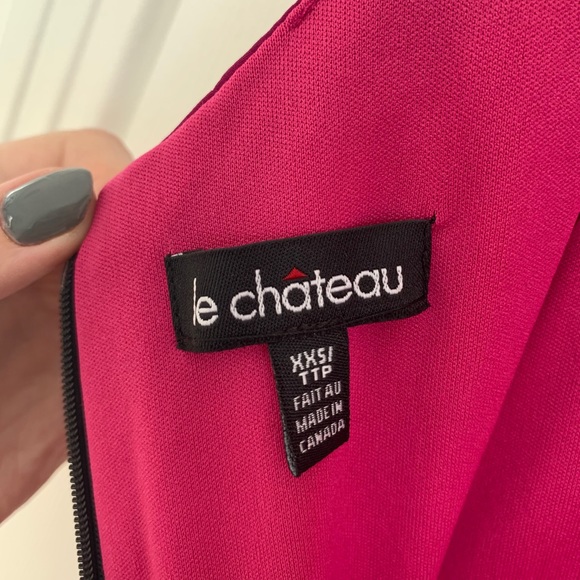 Le Château Black&Fuschia dress - Picture 4 of 7